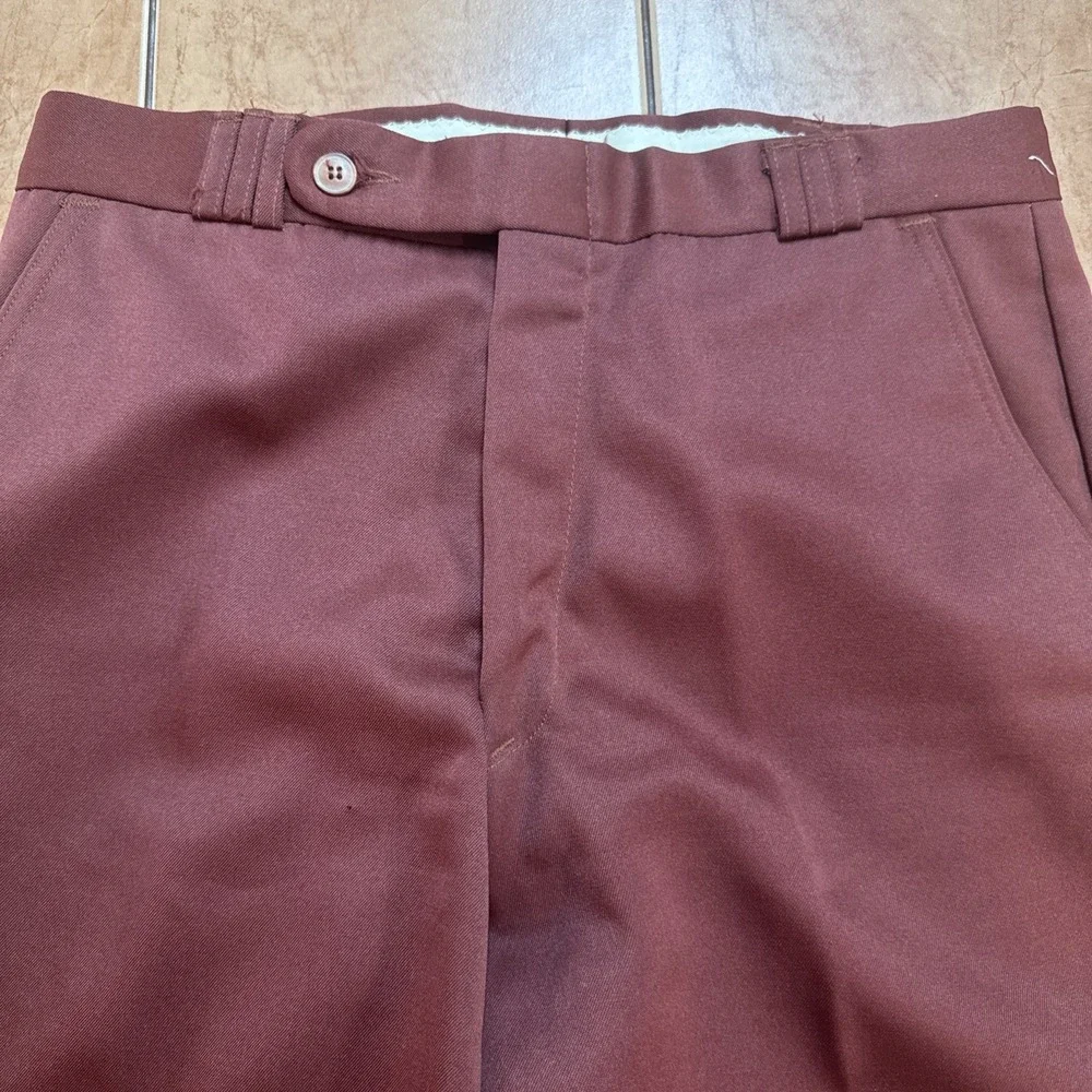 Montgomery Ward Polyester Suit Sz 38L Blazer 30 x 33 Pants True Vintage Flared